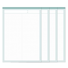 理光格子記事本A4 30張, 1入, 薄荷, 4個