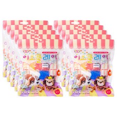 이오클레이 유아용 6색 클레이 10p, 흰색, 빨강, 노랑, 초록, 파랑, 검정, 60g