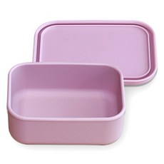 mommy's table 食品級矽膠可冷凍可微波密封容器 Damsso長方形 L, 嬰兒粉, 1個