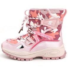 Swiff 兒童迷彩刷毛內裡雪靴