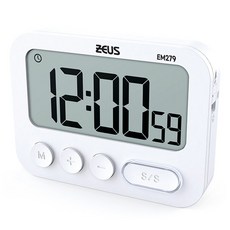 ZEUS Kitchenware 多功能計時器 279, 白色, 1個