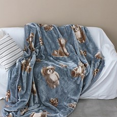 CHOUETTROOM 餅乾熊露營車宿超細纖維毯