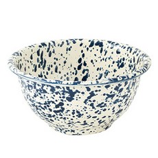 Crow Canyon Home D02 優格碗 大理石紋系列, 1個, 海軍藍