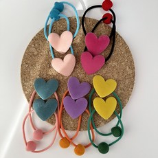 BEASOL 女童夢幻仙境髮圈5款x2入 愛心髮帶組