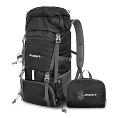 4monster 遠足可折疊後背包 35L, 黑色