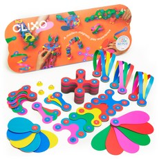 clixo 超級彩虹磁力教具組 CL5973 60p, 混合色, 1個