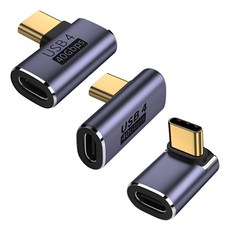 HOHOO CTOC 直角遊戲連接 Steam Deck 筆記型電腦 A型 + B型 + C型 C型轉接頭套組, 混合顏色, 1套