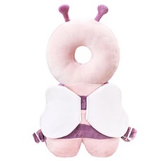 Jubian幼兒用蜜蜂防撞護頭枕 JAPW14, 1個, 粉色