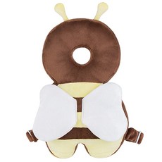 Jubian幼兒用蜜蜂防撞護頭枕 JAPW14, 1個, 棕色