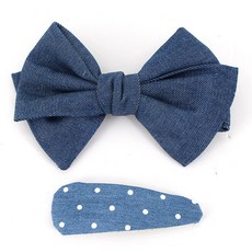 arang.rorang 女童厚實丹寧啪啪夾髮夾2件組