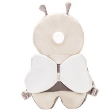 Jubian幼兒用蜜蜂防撞護頭枕 JAPW14, 1個, 淺褐色