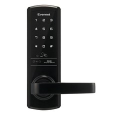 Evernet無孔主鑰匙式門鎖黑色RS100, RS100, 客戶直接安裝