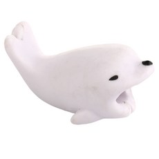 써뉴즈 동물 휴대폰 충전기 헤드 보호캡, 물개, 1개