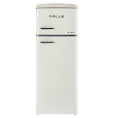 BELLE 뉴 레트로 211L 소형 냉장고 방문설치, NRD22ACM, 크림