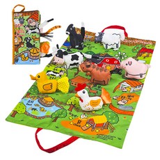 Jollybaby 한글버전 플레이세트 촉감발달완구, 농장, 1개