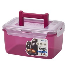 코멕스 뚜껑이 더 튼튼해진 김치통 마젠타, 2.4L, 1개