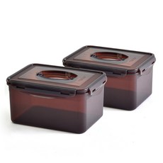 韓國產堅固半透明標準泡菜桶, 3.6L, 2個