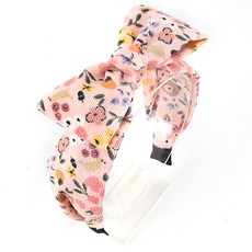 아랑로랑 여아용 앙팡곰돌이 코듀로이 리본 헤어밴드