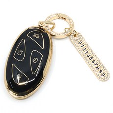 ruzen TPU汽車遙控器鑰匙圈, 現代黑, 現代07