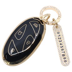 ruzen TPU汽車遙控器鑰匙圈, 現代黑, 現代06