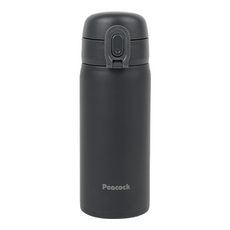 孔雀 一鍵式保溫保冷隨行杯, 350ml, 炭灰色, 1個