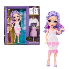 Rainbow High Fantastic時尚娃娃 紫羅蘭色柳樹, 紫色