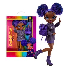 Rainbow High青少年High Doll Crystal Bailey, 紫色