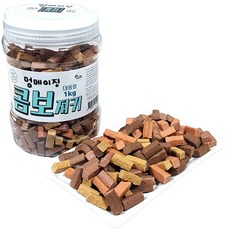 멍메이징 강아지 소프트 간식 져키, 콤보, 1kg, 1개 콤보, 1kg, 1개