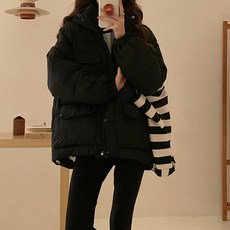 MEICHEL 女款連帽大口袋鋪棉厚外套 04124