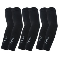 FILA 斐樂 Fit 涼感袖套 2入, 黑色, 3套