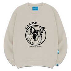 L.LAMO 刷毛M 可愛鬥牛犬大學T 大尺碼