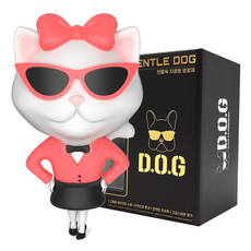 D.O.G GENTLE DOG 波斯貓公仔車用芳香劑套組, 木質調, 1套