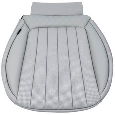 ezes 高級全包覆汽車坐墊, 絲滑灰, 1個
