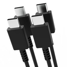 duble d C to C PD 高速充電線 45W, 120cm, 黑色, 3個