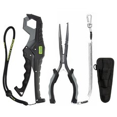 BOOMS FISHING F03 鉗子 G05 魚嘴夾 套組 BAFTF03G05, 黑色, 1套