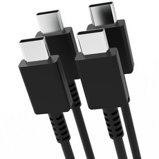 duble d C to C PD 45W 高速充電線, 2.4m, 黑色, 2個