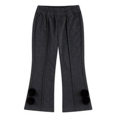 WALTONKIDS 女童毛球刷毛保暖靴型褲