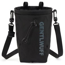 gentlwuff Work Hard 狗狗零食袋, 黑色