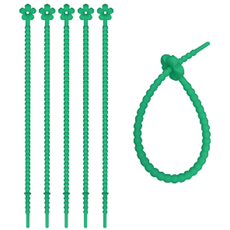 꽃모양 실리콘 케이블 정리 타이, 5개, 13