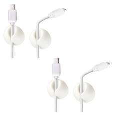 與眾不同 線材收納整理束帶扣, 白色, 4個