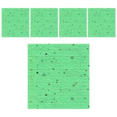 PEONIST DIY室內裝飾泡棉壁貼, 08號, 5個