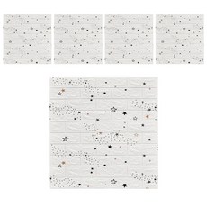 PEONIST DIY室內裝飾泡棉壁貼, 05號, 5個