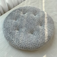 HANSGALLERY Dear 超細纖維圓形坐墊 10mm, 灰色