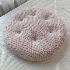 HANSGALLERY Dear 超細纖維圓形坐墊 10mm, 粉紅色