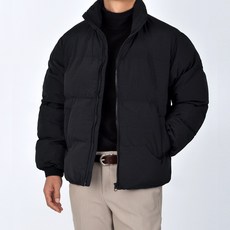 Guystory 男款立領寬短版鋪棉夾克