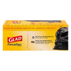 GLAD 佳能 ForceFlex 大型垃圾袋 20入, 1個, 113.6L