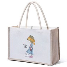 BUBBLYDAY 可愛少女帆布單肩環保袋