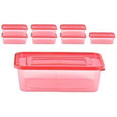 쿡앤락 N직사각 밀폐용기 700 체리핑크, 8개, 단품