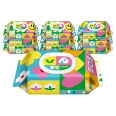 보솜이 펀앤플레이 라이트 물티슈 캡형, 55g, 60개입, 10개