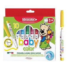 Etafelt 嬰兒色彩免洗劑麥克筆, 1個, 10色